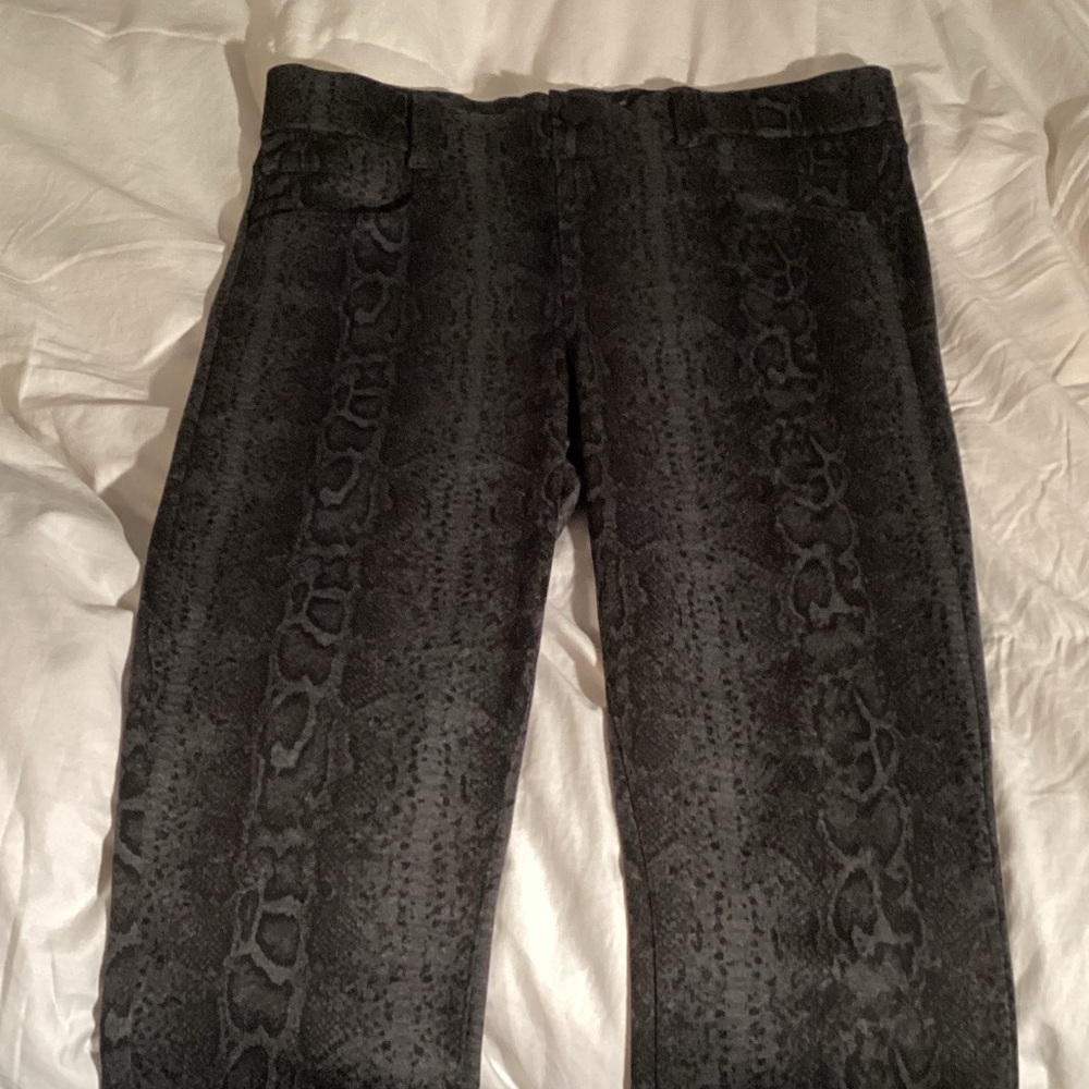 Liverpool Charcoal Animal Skinned Pants